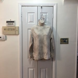 Universal Thread Fleece Tunic Sweatshirt Ivory XS